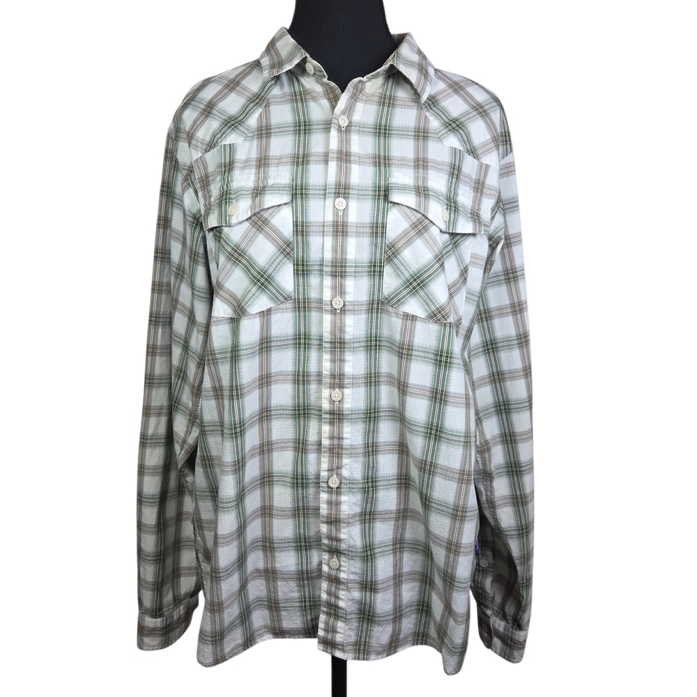 Patagonia Green Plaid Men's Shirt Size Med